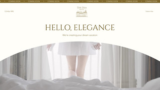 One Page website templates - Hotel Coming Soon (Elegant)
