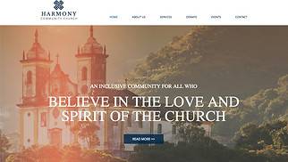 Templates de sites web Tous - Église