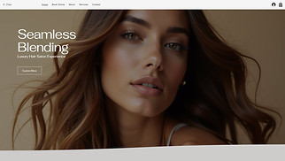 Beauty & Hair website templates - Hair Extensions Salon (Luxurious)