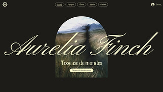 Templates de sites web Portfolio et CV - Auteur (Onirique)
