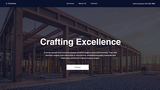 Industrial website templates - Construction Company (Dynamic)