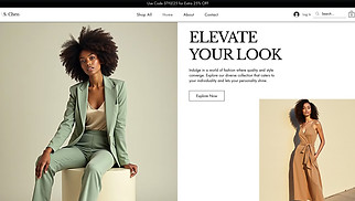 Fashion & Clothing website templates - Women's Clothing Store (Modern)