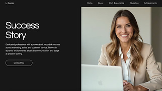 Portfolio & CV website templates - General CV (Professional)