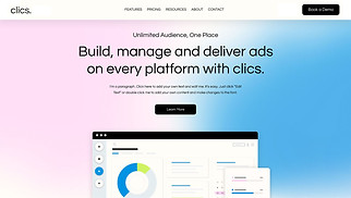  website templates - Ad Tech Startup (Gradient)