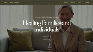  website templates - Therapist (Rustic)