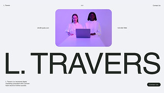  website templates - Digital Marketing Consultant (Sleek)