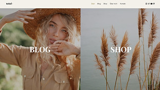 Portfolio & Lebenslauf Website-Vorlagen - Blog für Mode
