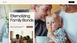 Events & Portraits website templates - Family Photography Studio (Warm)