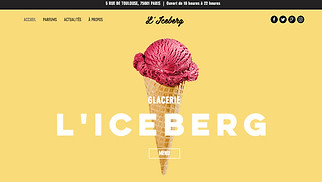Templates de sites web Cafés et Boulangeries - Magasin de glaces