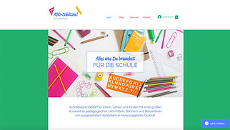 Kunst & Design Website-Vorlagen - Schreibwarengeschäft