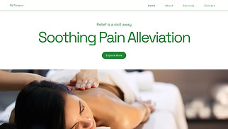  website templates - Osteopath (Green)