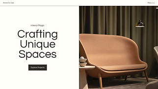 Portfolios website templates - Interior Decorator (Eclectic)