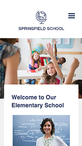 Mẫu trang web Trường học và Trường đại học – Trường tiểu học