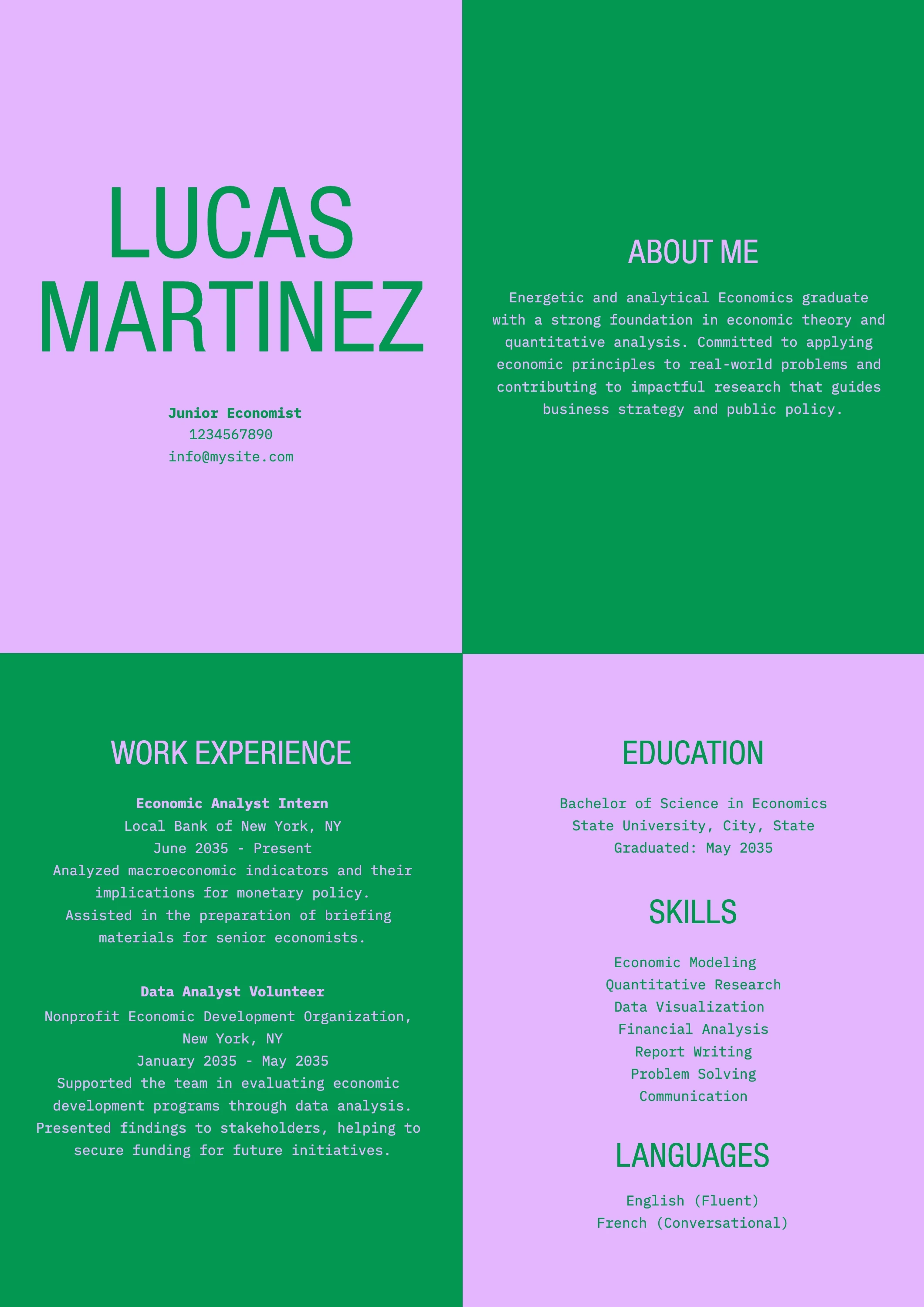 Bold Colorful College  Resume
