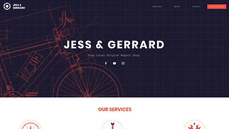 Шаблон для сайта в категории «Бизнес» — Велосипедный магазин