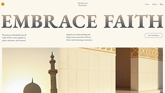 Religion website templates - Mosque (Geometric)