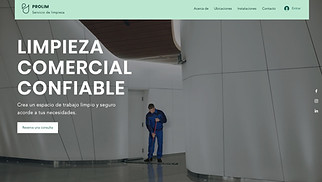 Accessible plantillas web – Compañía de limpieza 