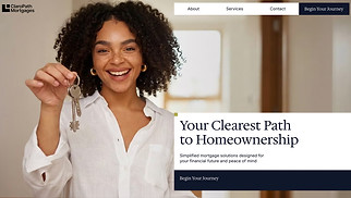 Financieel website templates - Mortgage Company (Minimalistic)