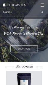 Mẫu trang web Đồ ăn và Thức uống – Của hàng trà