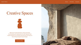 Portfolios website templates - Interior Designer (Energetic)