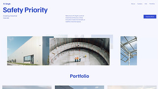 Portfolio & CV website templates - Industrial Architect (Industrial)