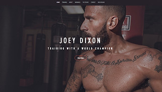 Sport en fitness website templates - De bokser