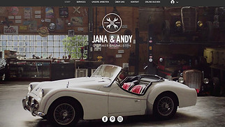  Website-Vorlagen - Vintage-Autowerkstatt