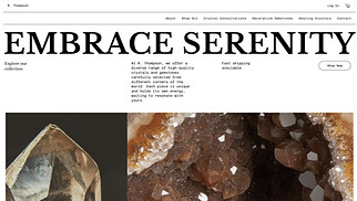 Jewelry & Accessories website templates - Online Crystal Shop (Fine)