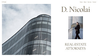 Business website templates - Real Estate Attorney (Modern)