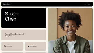 Portfolio & CV website templates - Student CV (Fresh)
