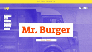 Gastronomie Website-Vorlagen - Food Truck