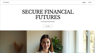 Finance website templates - Accountant (Elegant)