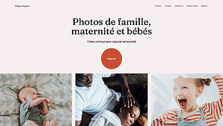 Templates de sites web Accessible - Photographe Famille