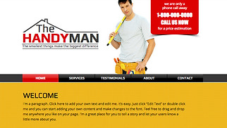 Services & Maintenance website templates - Home Improvement Company