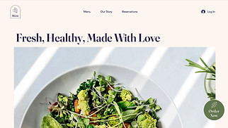 Restaurants en food website templates - Vegetarisch restaurant 