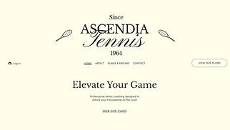 Template siti web Tutto - Tennis School (Sporty)