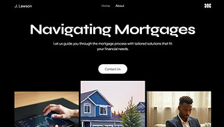 Real Estate website templates - Mortgage Broker (Modern)