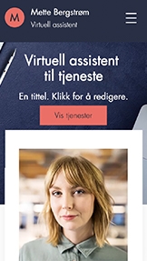 Bedrifter website templates – Virtuell assistent 