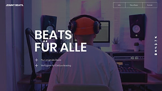 Musik Website-Vorlagen - Produzent/in