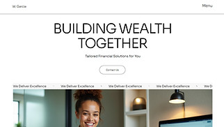Finance website templates - Financial Services Company (Modern)