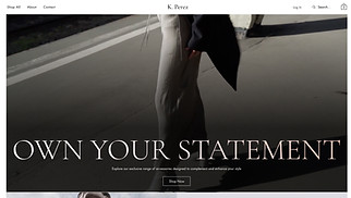 Fashion & Clothing website templates - Accessories Store (Elegant)