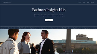 Blog website templates - Business Blog (Dark)