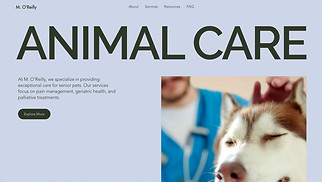 Pets & Animals website templates - Veterinarian (Gentle)