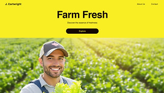 Restaurants & Food website templates - Produce Delivery Service (Vibrant)