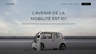 Templates de sites web Entreprises de services - Société IA (Monochromatique)