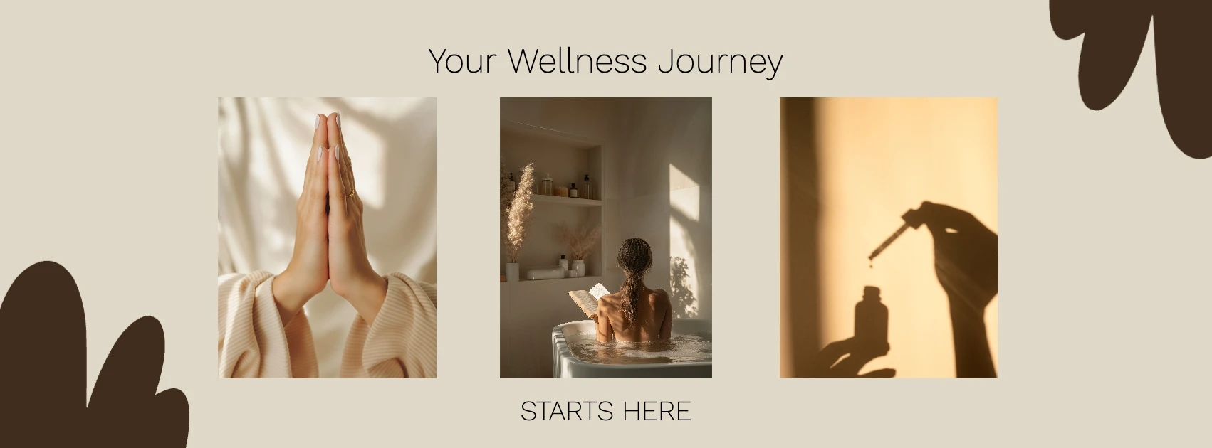 Organic Abstract Floral Health & Fitness Facebook Cover