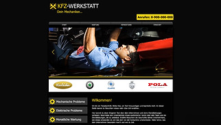  Website-Vorlagen - KFZ-Werkstatt