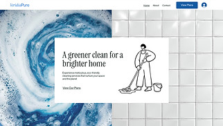 Gewerbe Website-Vorlagen - Cleaning Service (Green)