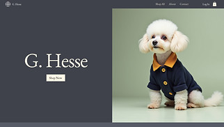 Pets & Animals website templates - Dog Clothes Manufacturer (Chic)