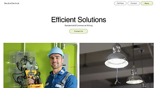  website templates - Electrician (Modern)